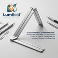 Lumifold™ Foldable Aluminum Pocket Ruler (12 Inch)