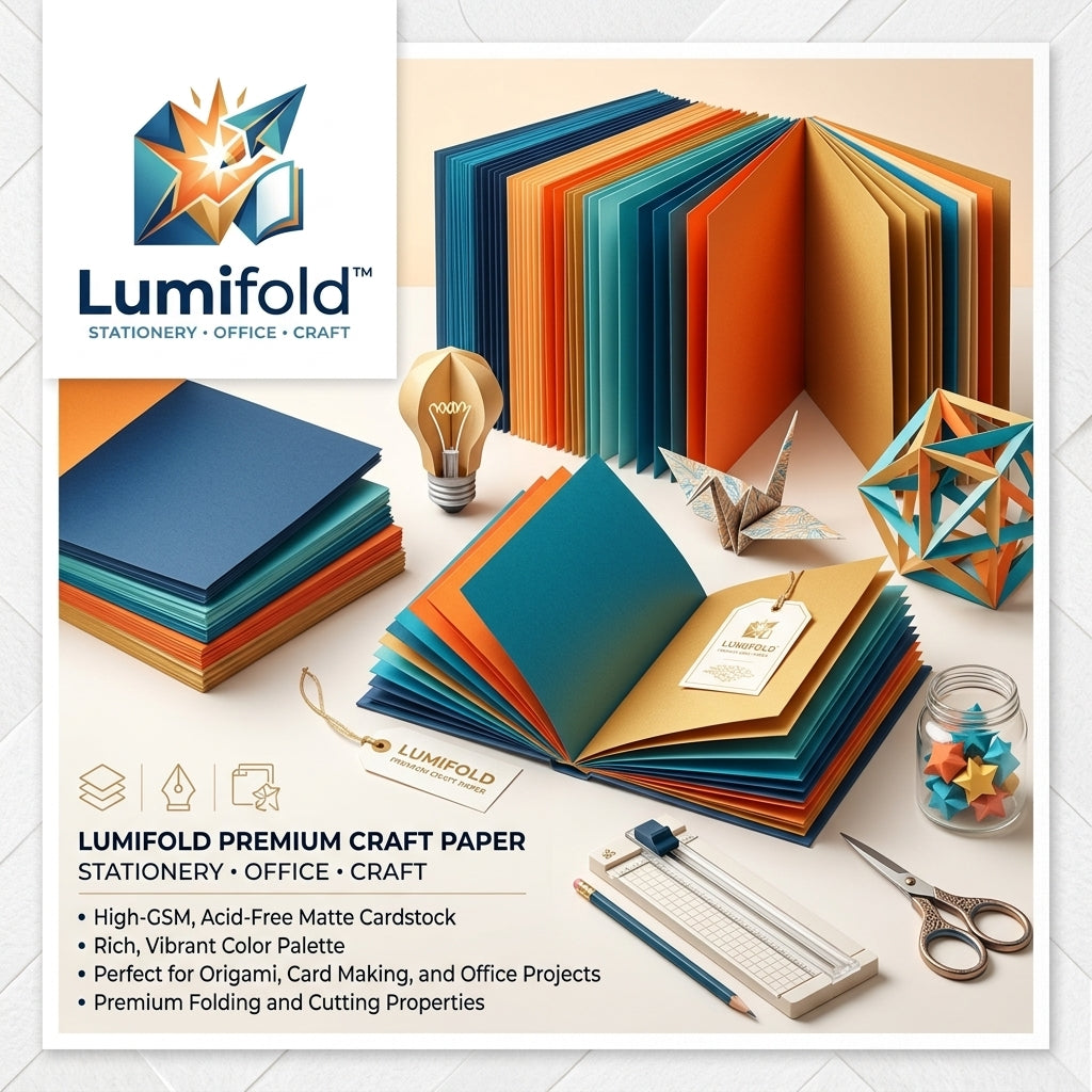 📄 Lumifold™ Easy-Fold Precision Cardstock Pack (100 Sheets)