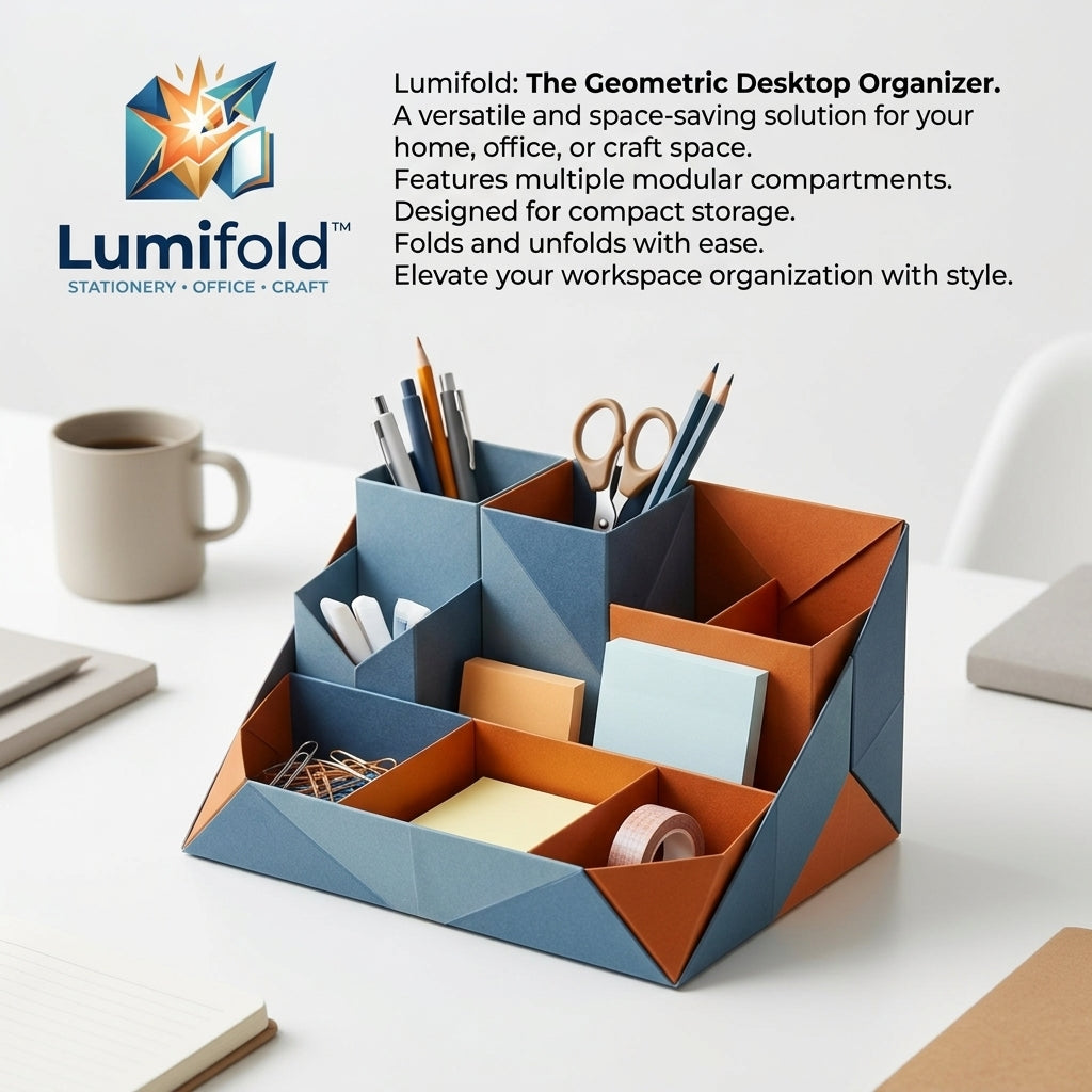 Lumifold™ Origami Folding Pencil Case & Desk Stand