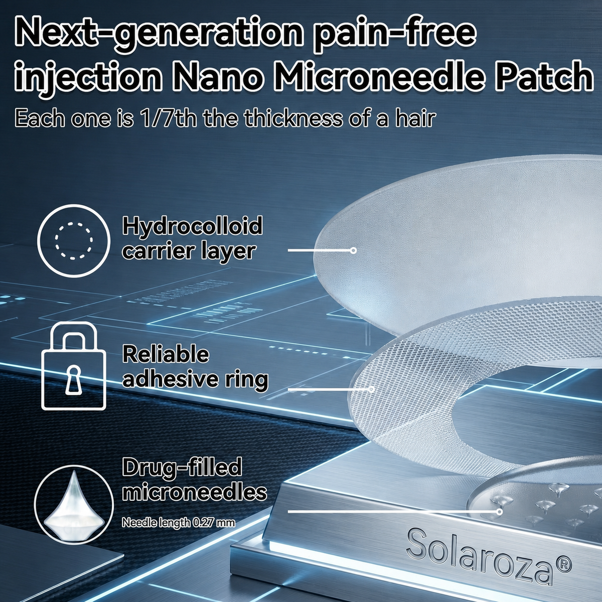 Official Solaroza® Centre | Targeted 10-in-1 Slimming Patch with Berberine & NAD+