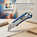 🔪 Lumifold™ Precision Auto-Lock Utility Knife