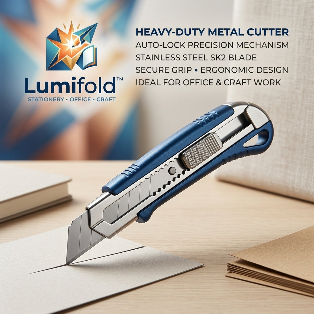 🔪 Lumifold™ Precision Auto-Lock Utility Knife