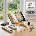 📖 Lumifold™ Ultra-Thin Folding Book & Tablet Stand