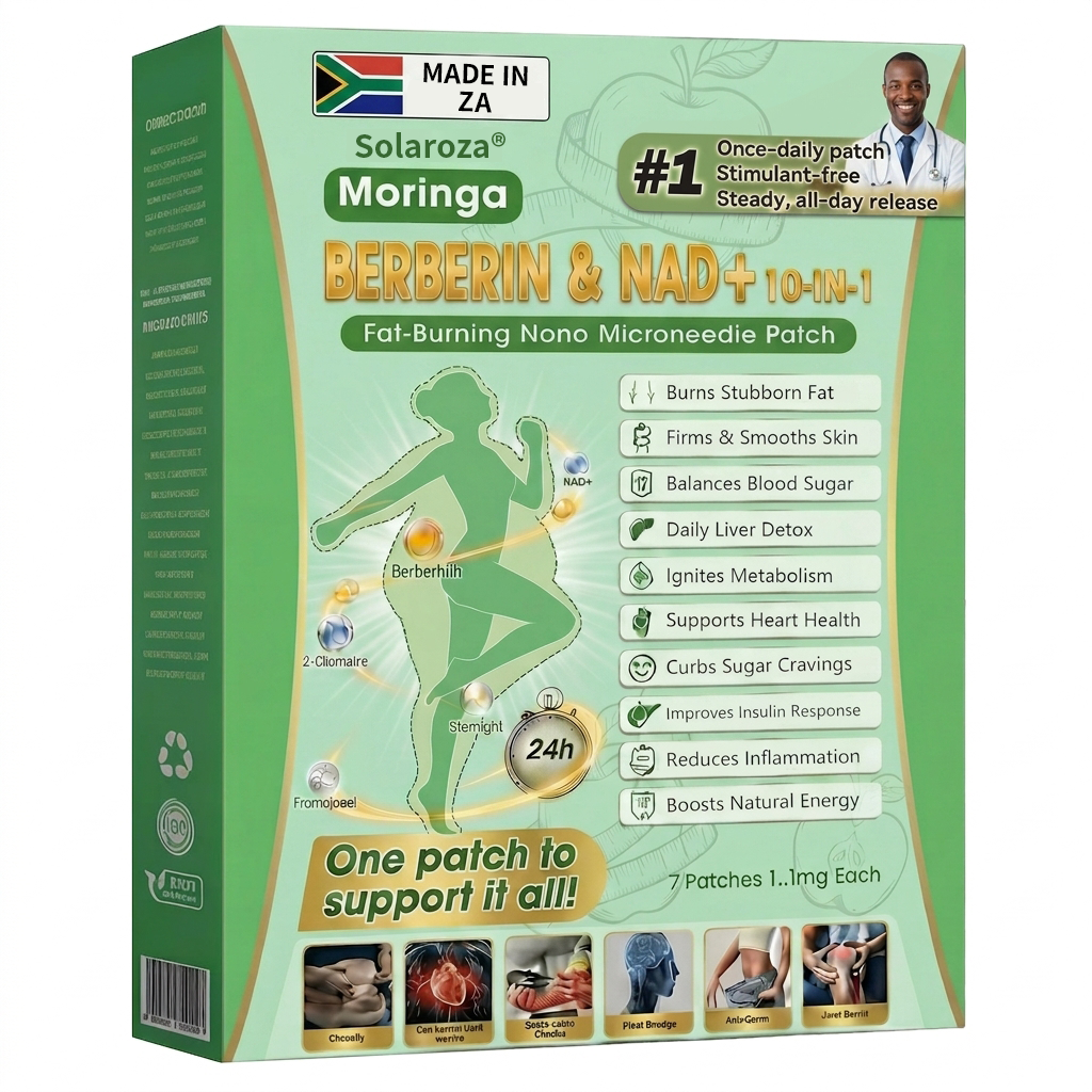 Official Solaroza® Centre | Targeted 10-in-1 Slimming Patch with Berberine & NAD+