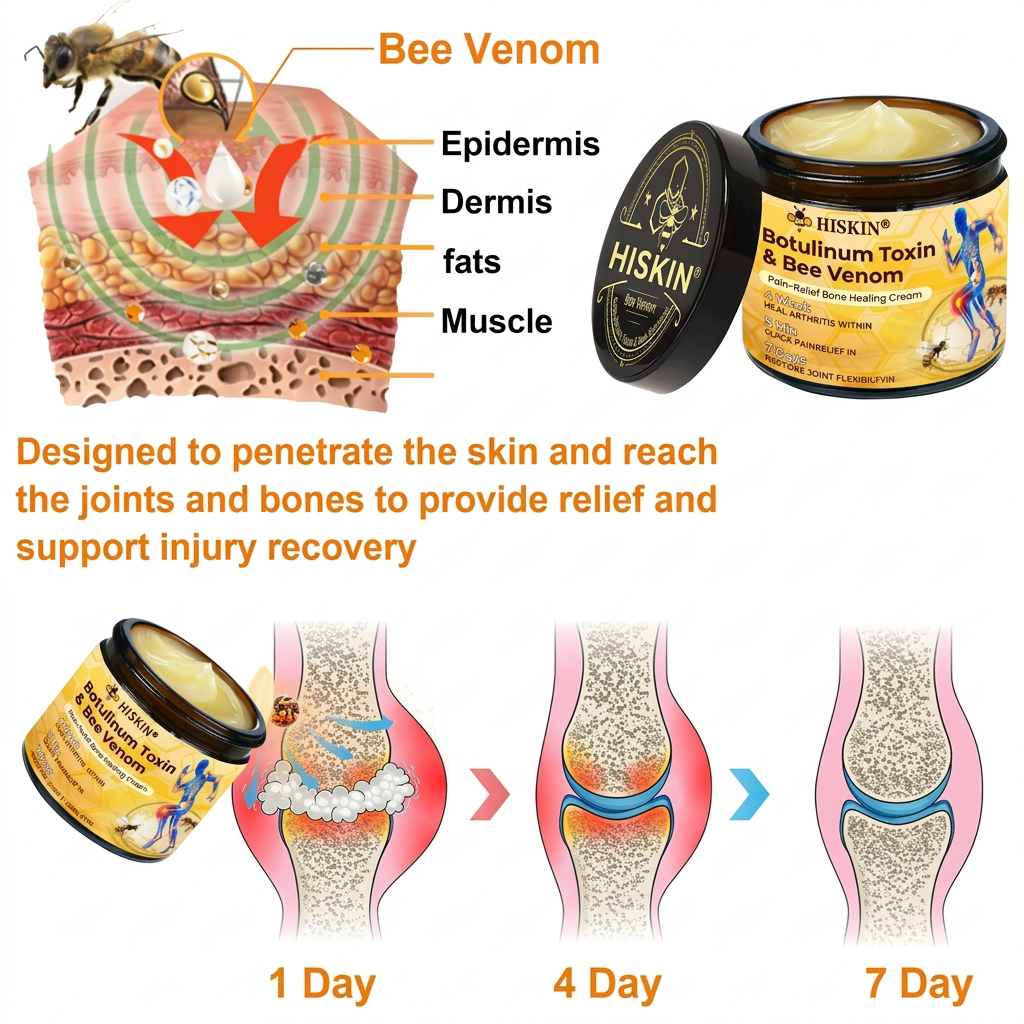 HISKIN® Botulinum Toxin & Bee Venom Pain Relief & Bone Healing Cream