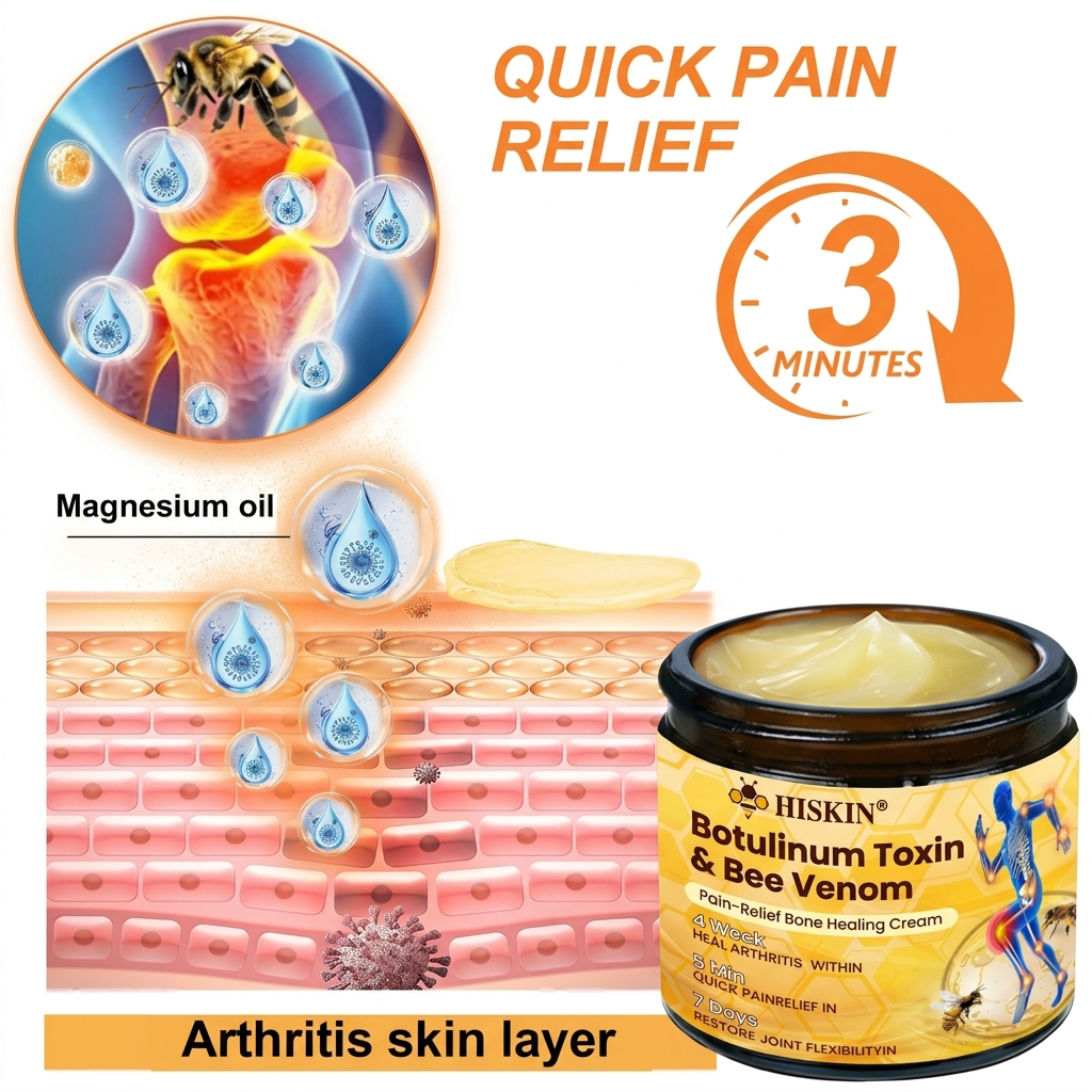 HISKIN® Botulinum Toxin & Bee Venom Pain Relief & Bone Healing Cream
