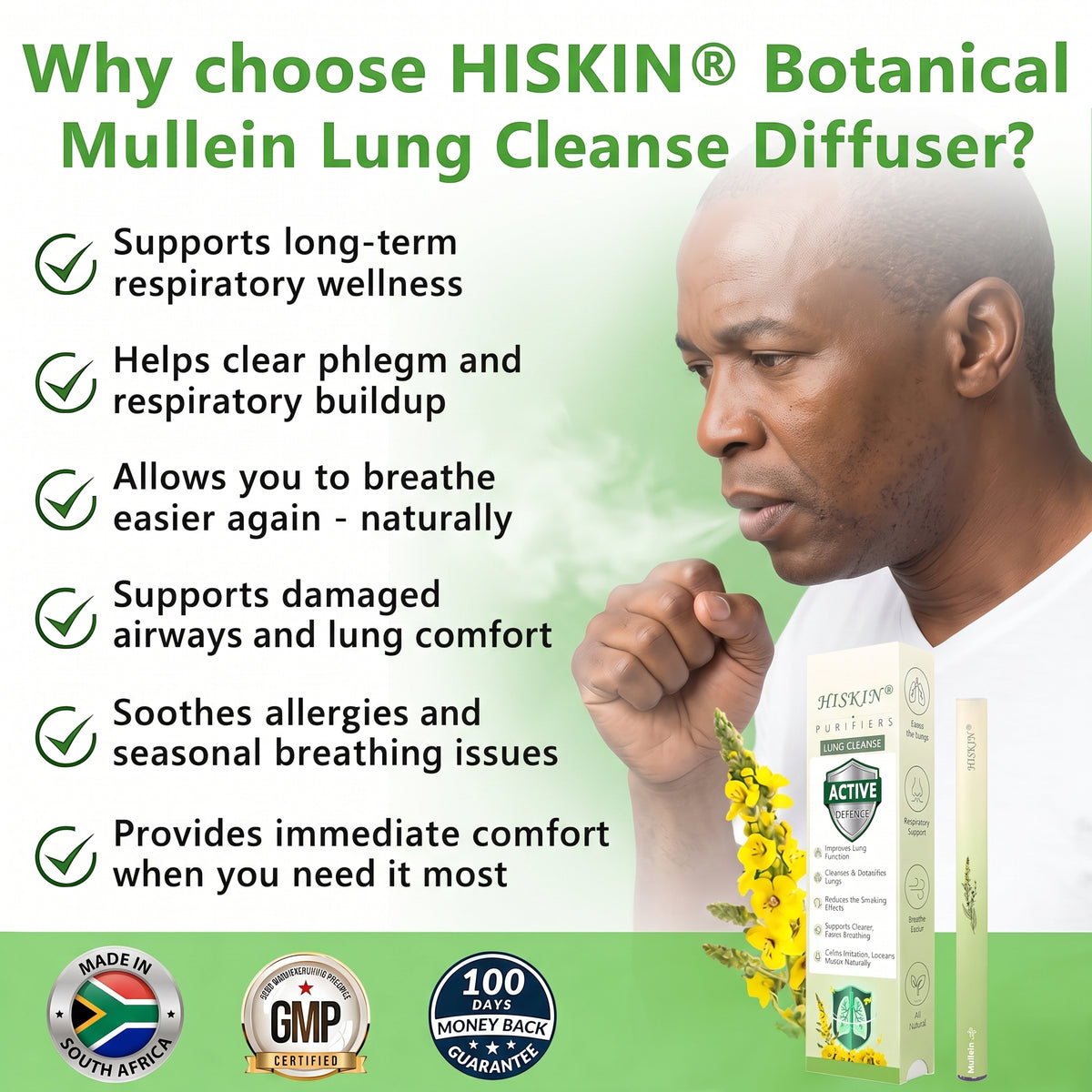💥HISKIN® Botanical MulleinLung Cleanse Diffuser💥 💥